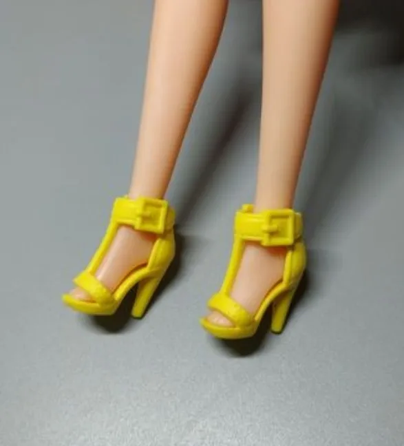 Стиль куклы желтый фиолетовый синий обувь сапоги для Барби 1:6 куклы BBIA101 - Цвет: a pair of shoes
