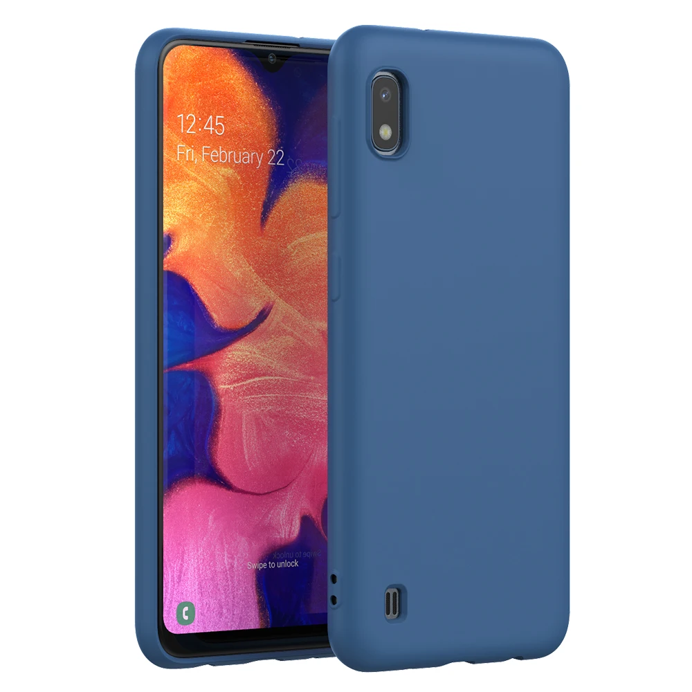 Жидкий силиконовый чехол для samsung Galaxy A10 гелевая Резина полная защита тела противоударный чехол для Galaxy A10