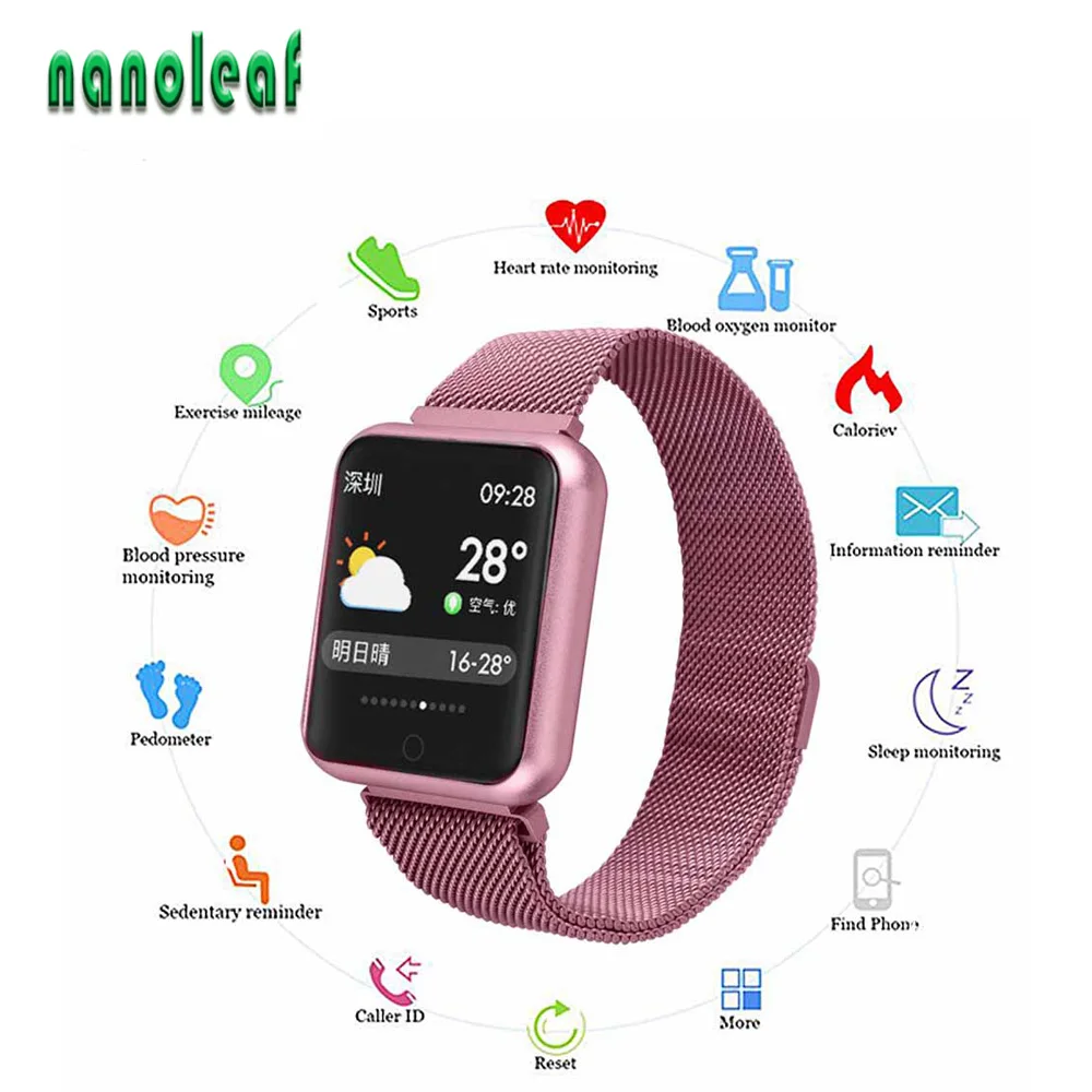 

Sports Waterproof Smart Watch Men Women Fitness Bracelet Activity Tracker Heart Rate Monitor Blood Pressure For IOS Android