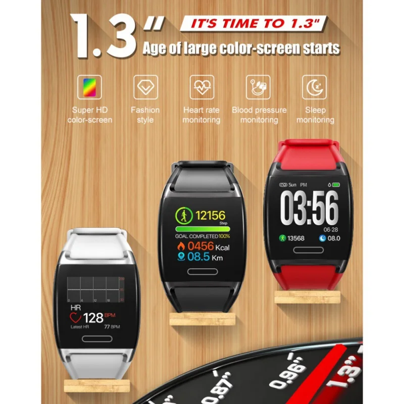 Smart Wristband 1.3 Inches IPS Screen Waterproof Passometer Heart Rate Blood Pressure Sleep Monitor Sports Watch smartwatch New