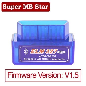 

1Pc Mini ELM327 Bluetooth V1.5 OBD2 Car Diagnostic Tool Mini ELM 327 Bluetooth For Android/Symbian OBDII Scanner- No PIC18F25K80