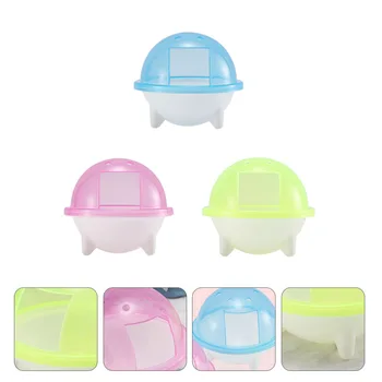 

3 Pcs Bathroom Durable Premium High Quality Professional Hamster Sand Room Device for Hamster Animals Pet