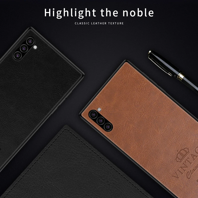Для samsung Note 10 Plus PINWUYO чехол для samsung Galaxy Note 10 ретро кожаный мягкий жесткий чехол для samsung Note10 10