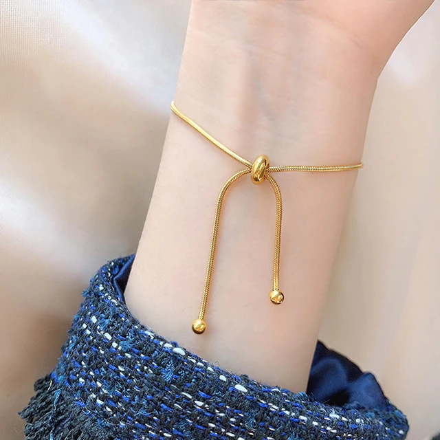 Buy Solid 18K Gold Mirror Bracelet, Ladies Gold Bracelet, 18kt Gold Bracelet,  18K Ladies Gold Hand Chain, Trending Stackable Solid Gold Bracelet Online  in India - Etsy