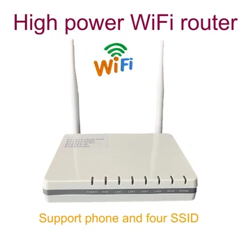 

HUASIFEI The cheapest 300mbps WiFi wireless router VOIP phone VPN One-click WPS WDS support 4 SSID LAN WAN port phone port