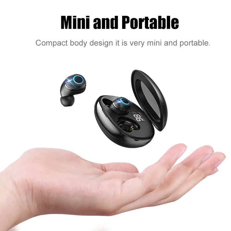 DeaGea Wireless Earphones Bluetooth 5.0 Earphone Mini TWS Wireless Bluetooth Headphones 8D Stereo Touch Control Handfree Headset