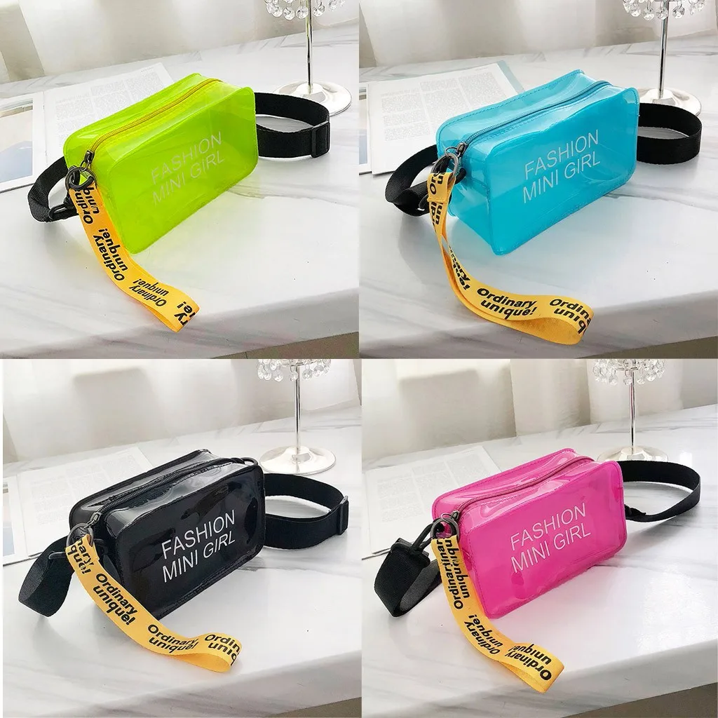 

Small Handbags For Women 2020 Fashion Transparent Letter Shoulder Bag Casual Messenger Crossbody Bags Beach Bag Sac A Main Femme