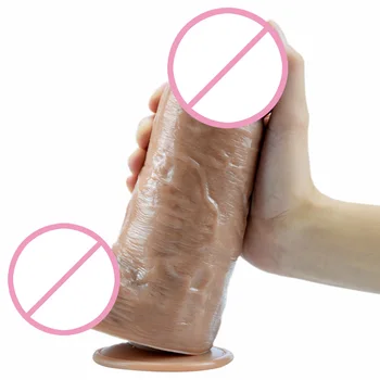25*8CM Long Dildo Giant Super Huge Dildo Suction Cup Big Anal expander Butt Plug Large Dildos Realistic Sex Toys For Women 2