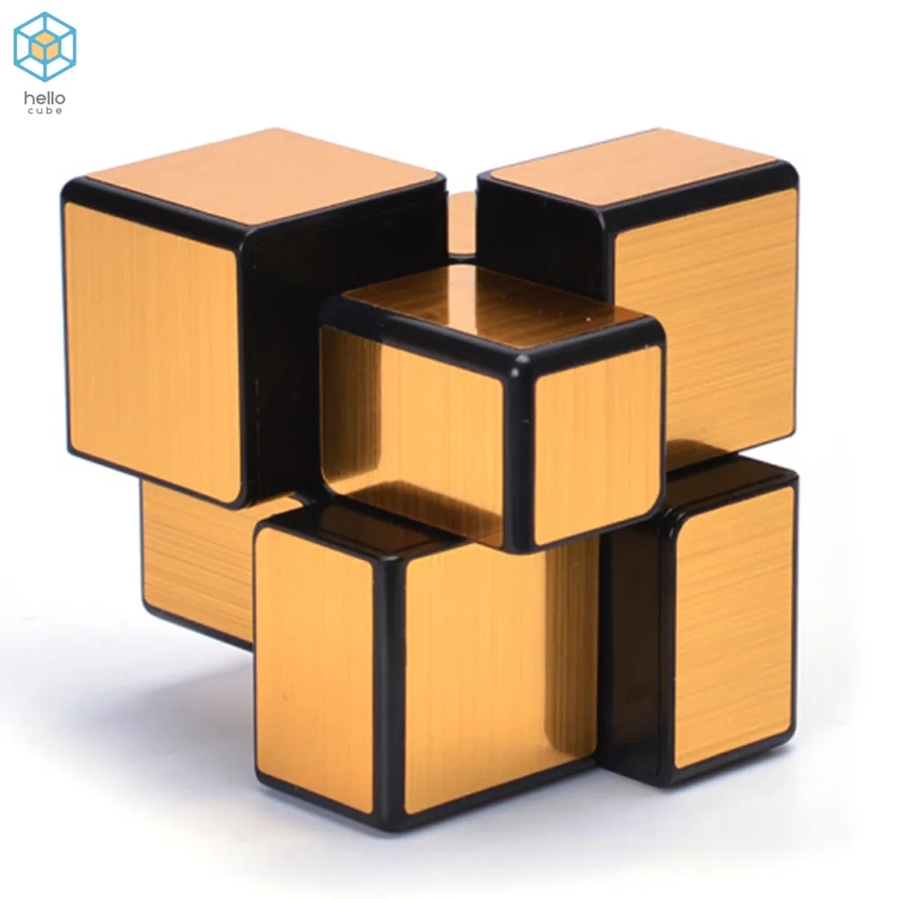 QiYi цветное mirror cube 2x2x2 кубик рубика 2x2 зеркальный скоростная головоломка игры
