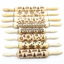 Колокольчики и помадка торт тиснением Скалка звезда в форме снежинки для печенья печатные штамповки Скалка Инструменты для выпечки