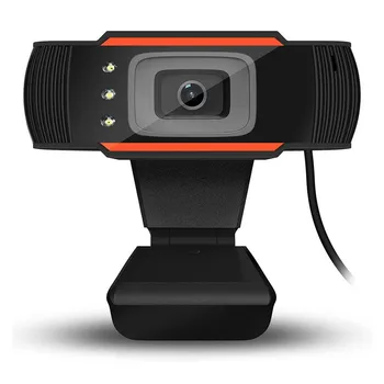 

Webcam LED Computer PC Laptop USB2.0 Web Cam 720P HD Camera with Micr for Streaming Recording Student Teaching webcamera A40