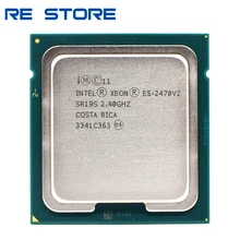 Intel xeon e5 2470v2 e5 2470 v2 2.4ghz processador de cpu de vinte linhas de dez núcleos 25m 95w lga 1356