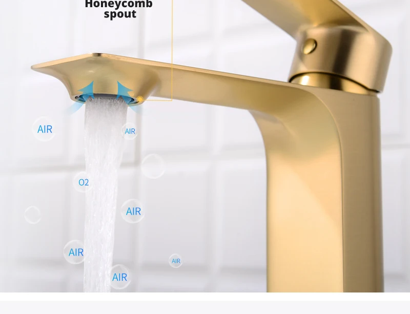 Brass brushed gold Kitchen Faucet Extension Hot and Cold Water Kitchen Faucets Mixer Tap Sink Bar Sink Basin Faucets (8)