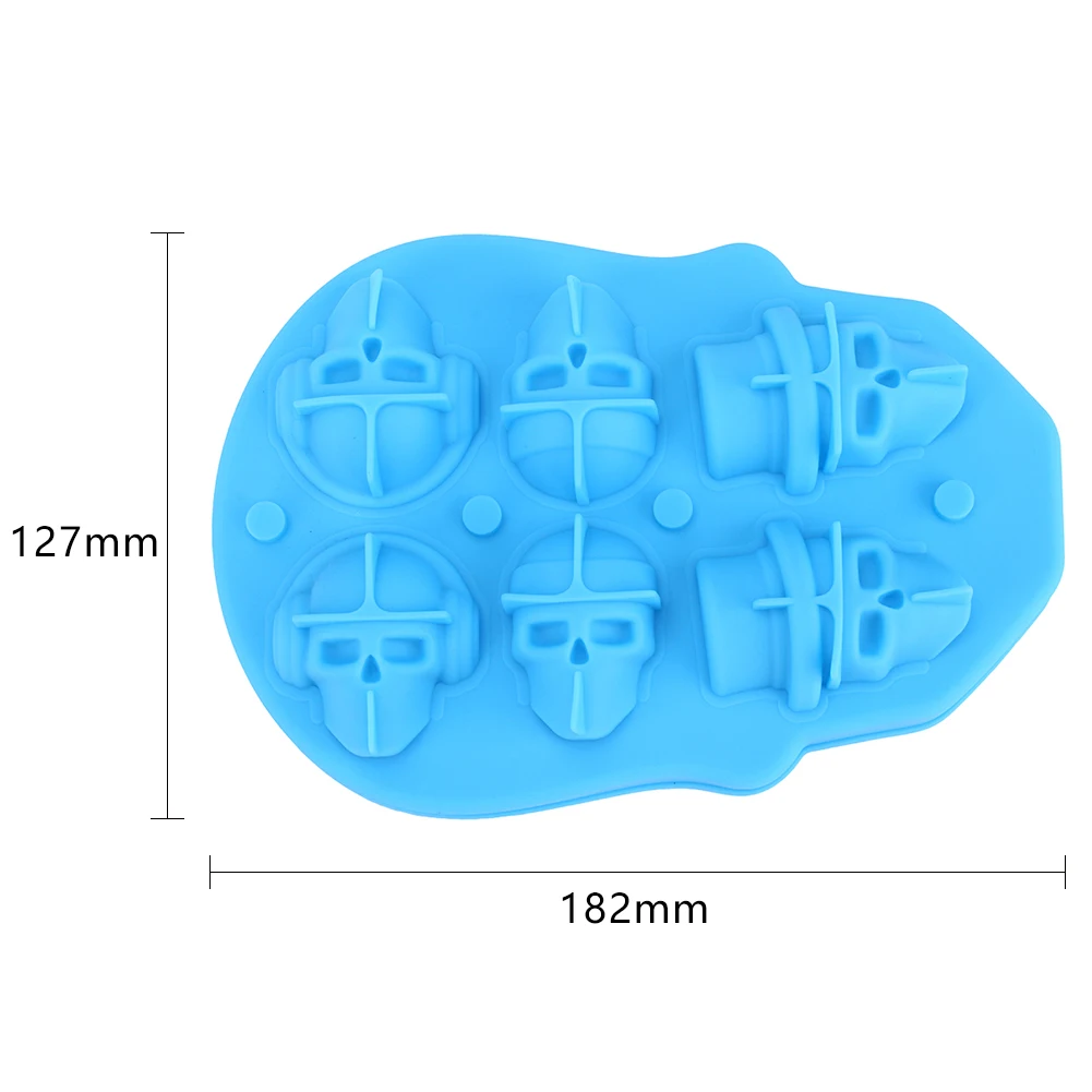 4/6 сетка Череп Форма для приготовления льда кости мяч лоток торт инструменты для изготовления конфет Кухонные гаджеты 3D Силиконовый ледяной шар для виски плесень кухонные инструменты
