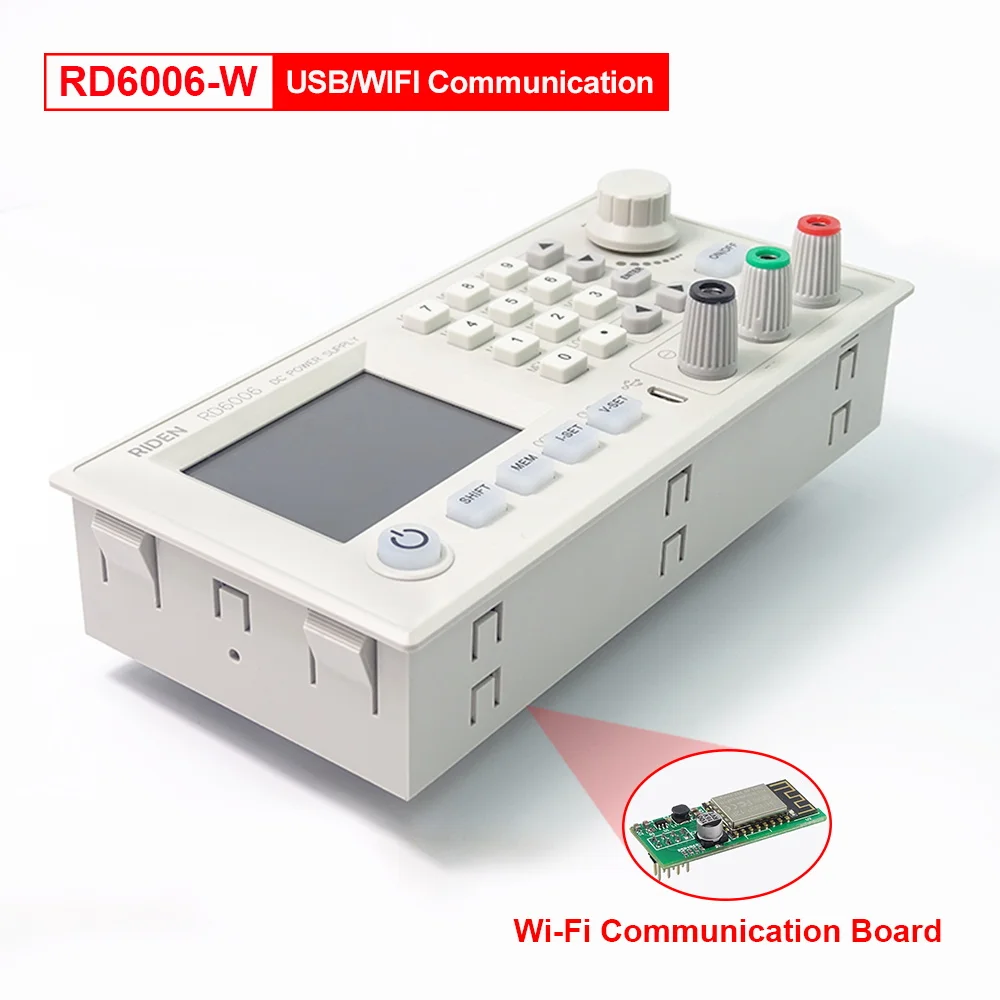 RD RD6006 RD6006W USB WiFi DC-DC Напряжение Ток понижающий модуль питания понижающий преобразователь напряжения вольтметр 60 в 5A - Цвет: RD6006W