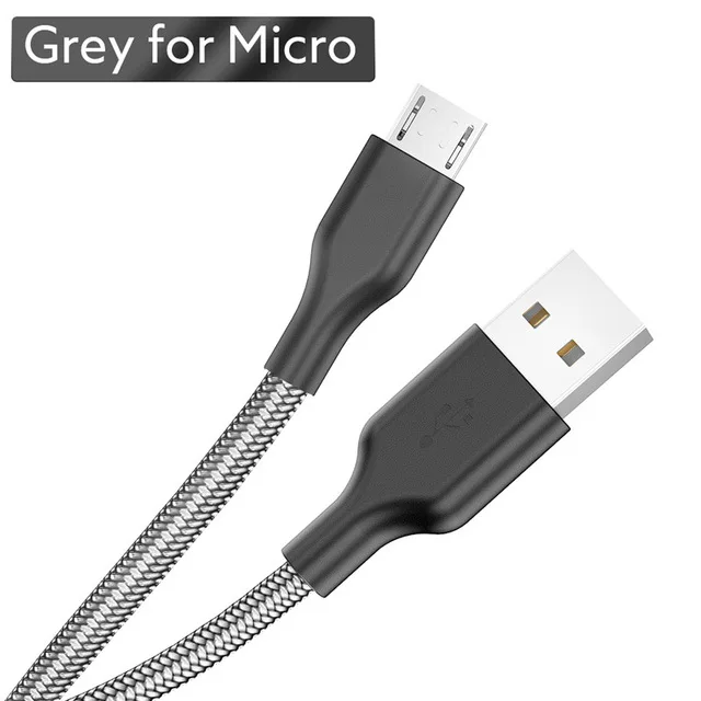 Micro USB кабель 2.4A нейлон Быстрая зарядка USB кабель для передачи данных для samsung Xiaomi huawei LG планшет Android мобильный телефон usb зарядный шнур