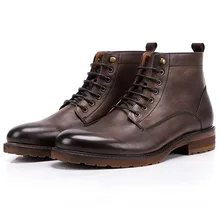 NEW Vintage Men Chelsea Boots High Quality Fashion Lace Up Ankle Boots Genuine Leather Comfortable Casual Boots Shoes NEW Vintage Men Chelsea Boots High Quality Fashion Lace Up Ankle Boots Genuine Leather Comfortable Casual Boots Shoes