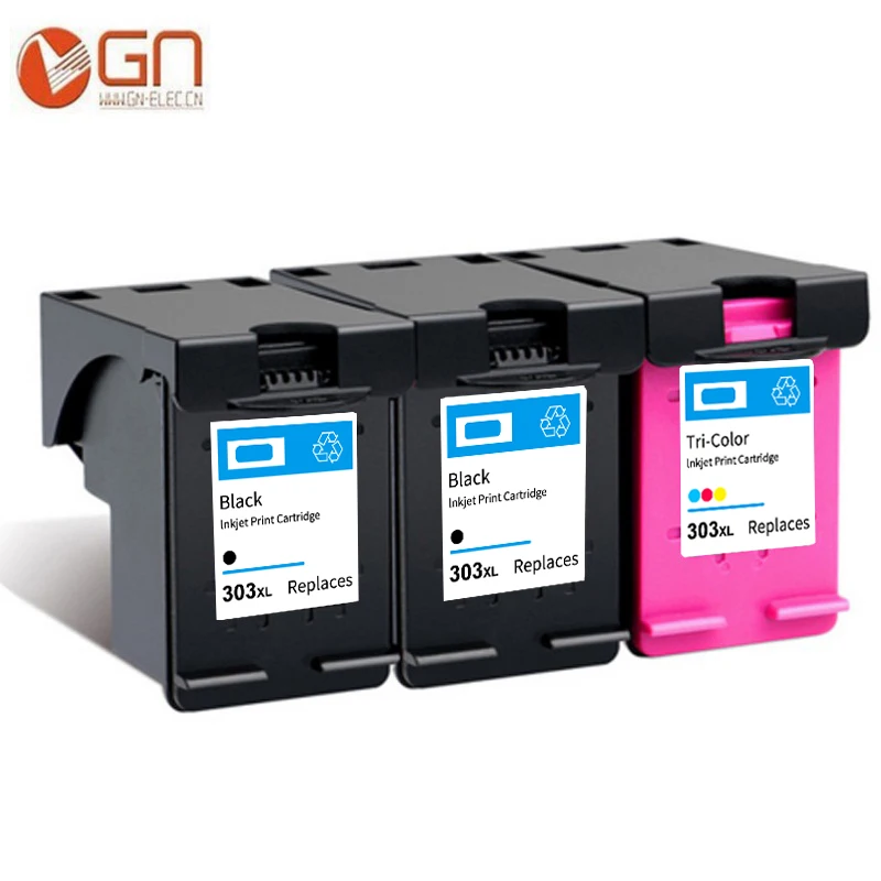 GN 303XL Cartridge Compatible for HP 303 xl Ink Cartridges for Envy Photo 6020 6030 6220 6230 7120 7130 7134 7830 printer - Цвет: 3PK