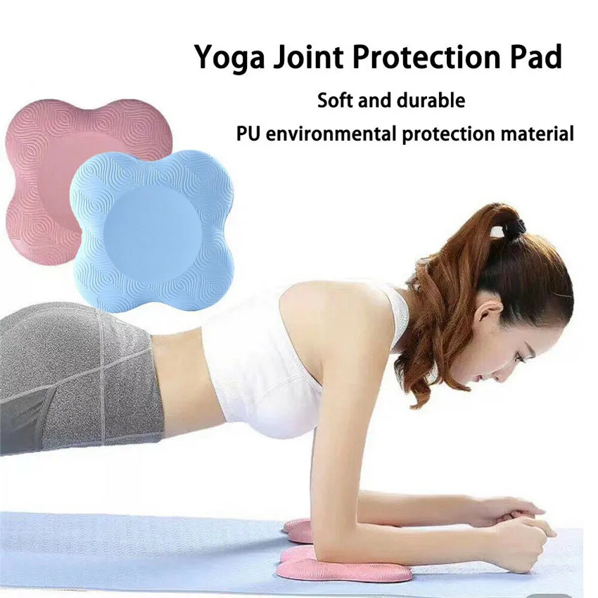 2PCS/Set Portable Small Round Knee Pad Yoga Mats Fitness Sprot Plank Gym Disc Protective Cushion Non Slip Mat Dropship | Спорт и
