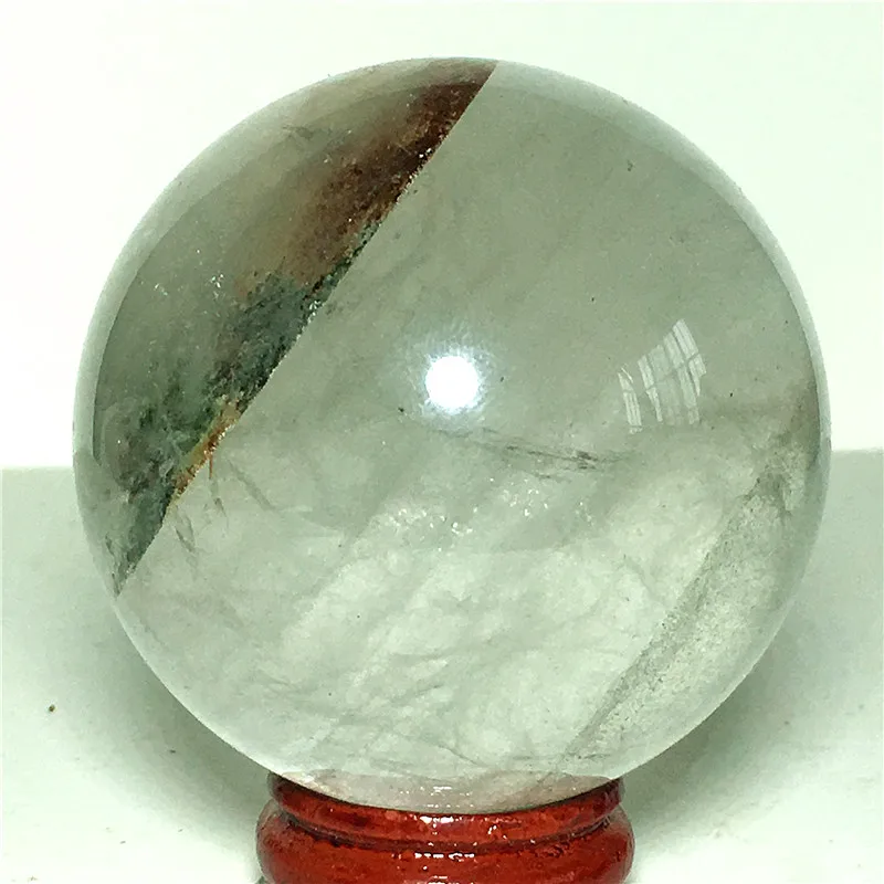 

Ball Narural ghost quartz Crystal Stone and craft reiki healing Decorative ball