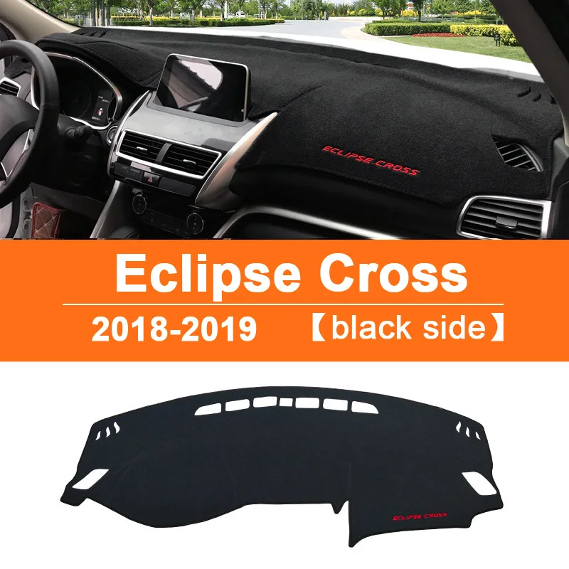 Black Side Для Mitsubishi Eclipse Cross LHD крышка приборной панели автомобиля тире коврик нескользящий солнцезащитный КОВРИК КОВРЫ отделка аксессуары для интерьера - Название цвета: Black Side