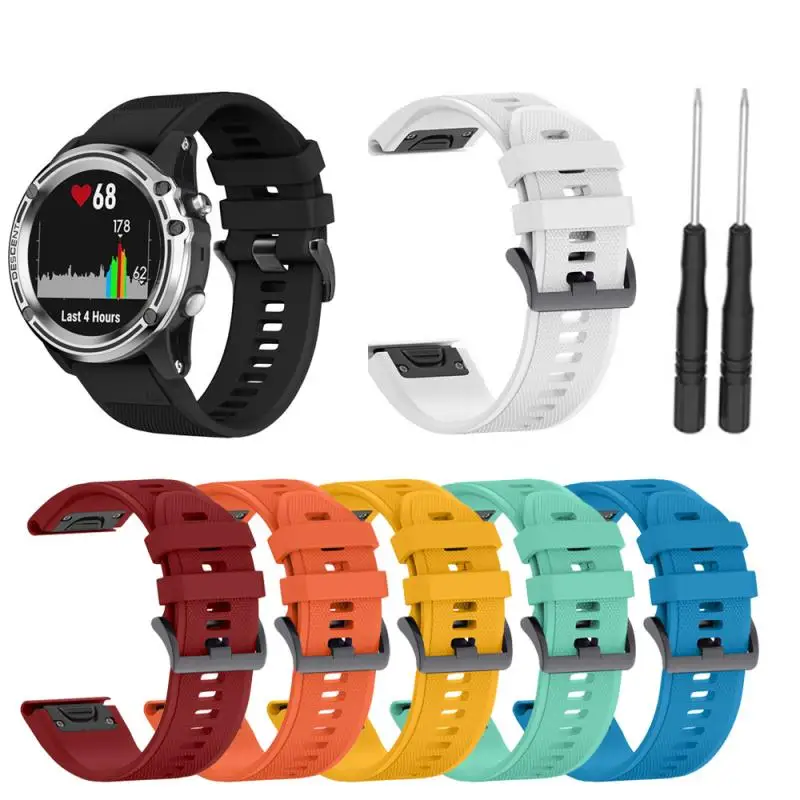 Новинка 2020 силиконовый ремешок для Garmin Fenix 3 3HR 5X Plus спортивный браслет резиновый