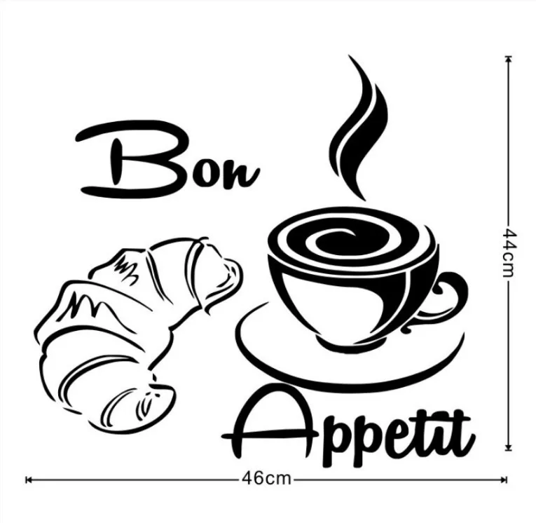Bon coffee Generation резные съемные наклейки на стену для гостиной спальни дивана стены Настраиваемые