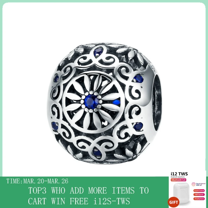 

CodeMonkey Original Beads Fit Charm Bracelet 925 Sterling Silver Intricate Lattice Openwork Ball With Clear CZ DIY Jewelry C1119