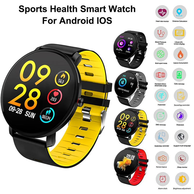 Timewolf K9 плюс Смарт-часы для мужчин и женщин монитор сердечного ритма кровяное давление фитнес-трекер Smartwatch спортивные умные часы Pebble