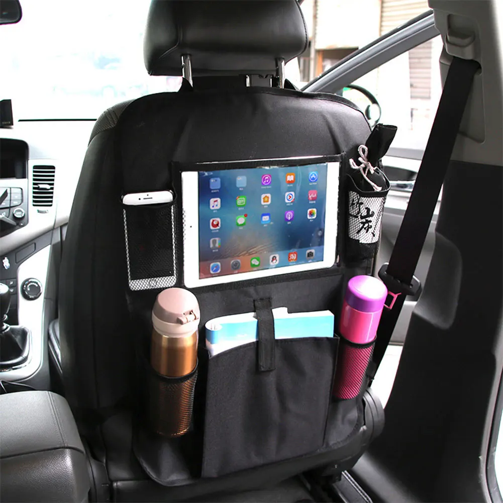 Органайзер на заднее сиденье автомобиля автоматическое хранение сумка Автомобильный держатель для хранения заднего сиденья с ПВХ