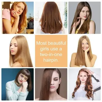 

2In1 Hair Curling Iron Hair Curler Heating Hair Care Styling Tools Hair Waver Curling Iron Hair Styler Hair straightener Electri