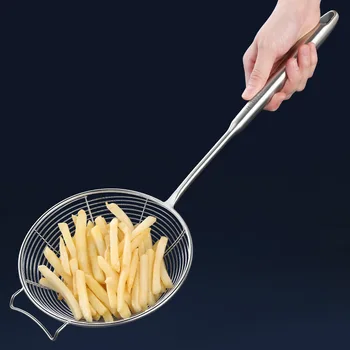 

304 Stainless Steel Leaky Net Golden Silver Hot Pot Oil Spill Spoon Cooking Kitchenware Colander Household Kitchen Supplies
