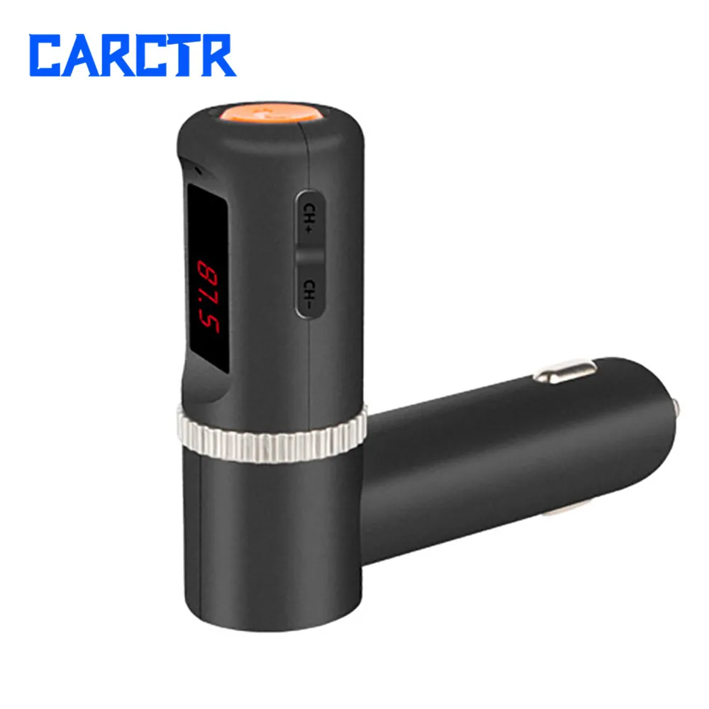 Автомобильное зарядное устройство Aux передатчик FM для автомобиля Bluetooth двойной USB