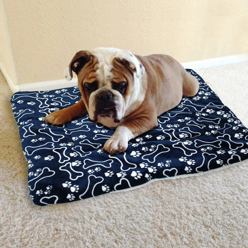 Soft Warm Pet Bed Pad Mat Dog Puppy Cat Washable Dog Kennel Blanket Cushion Mattress Home Rug Pet Dog Blanket