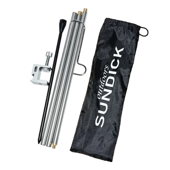 

Outdoor Searchlight Camping Lantern Lamp Adjustable Foldable Lamp Rod Desk Clamp Light Holder Pole for Camping BBQ Hiking