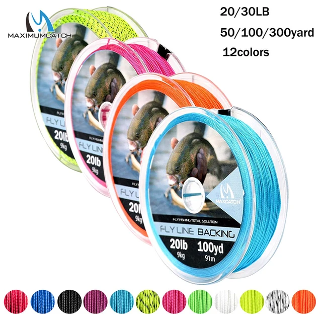 Maxcatch Braided Fly Line Backing for Fly Fishing 20/30lb 100Yards/300Yards  - Mehfil Indian Restaurant