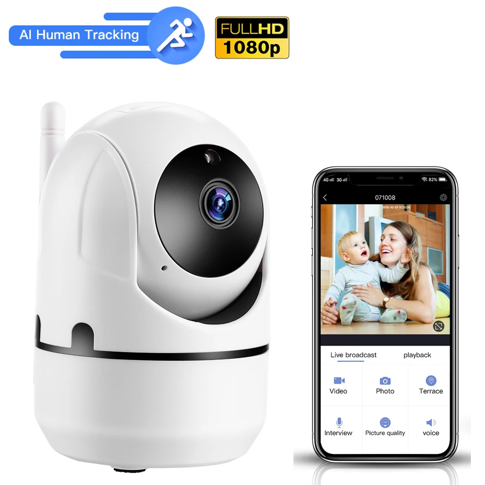 

1080P Wireless IP Camera Cloud Wifi Camera Smart Auto Tracking Human Home Security Surveillance CCTV Network ipcam wifi ip cam
