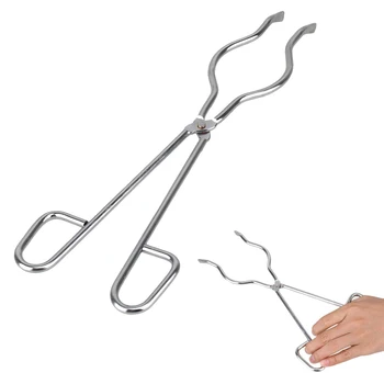

Stainless Steel Length Crucible Tongs Dish Holder Jewelry Pliers for Jewelry Making Tools