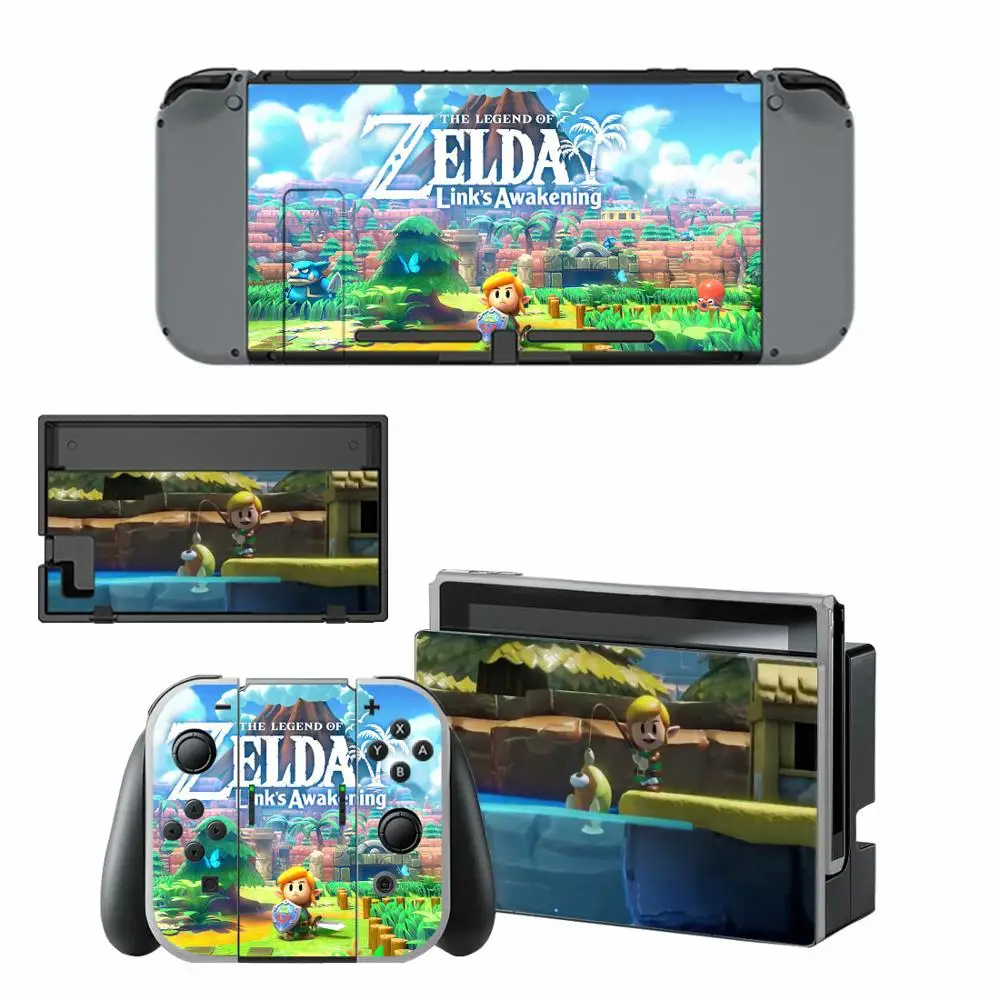 

Zelda Switch Sticker Nintendoswitch Skin for Nintendo Switch Full Set Faceplate Stickers Console Joy-Con Dock