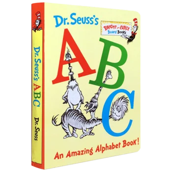 

English Language Dr. Seuss Amazing Alphabet Book Children Cardboard Pitcute Books Educational Toys for Children English Language