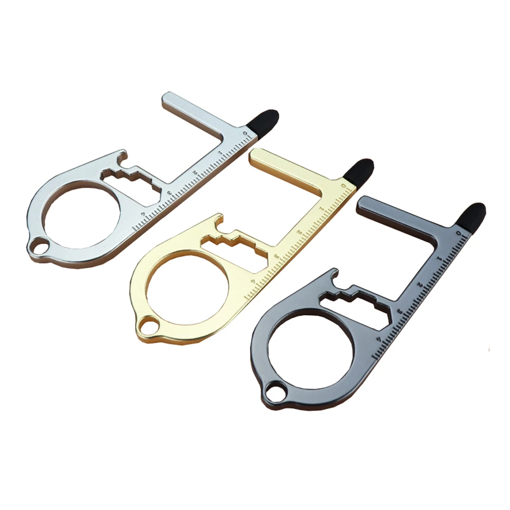 3 Pieces Safe No Touch Door Opener Keychain Tools Anti Touch Keys Hands Free Door Opener Included Key Ring Key Chains Aliexpress