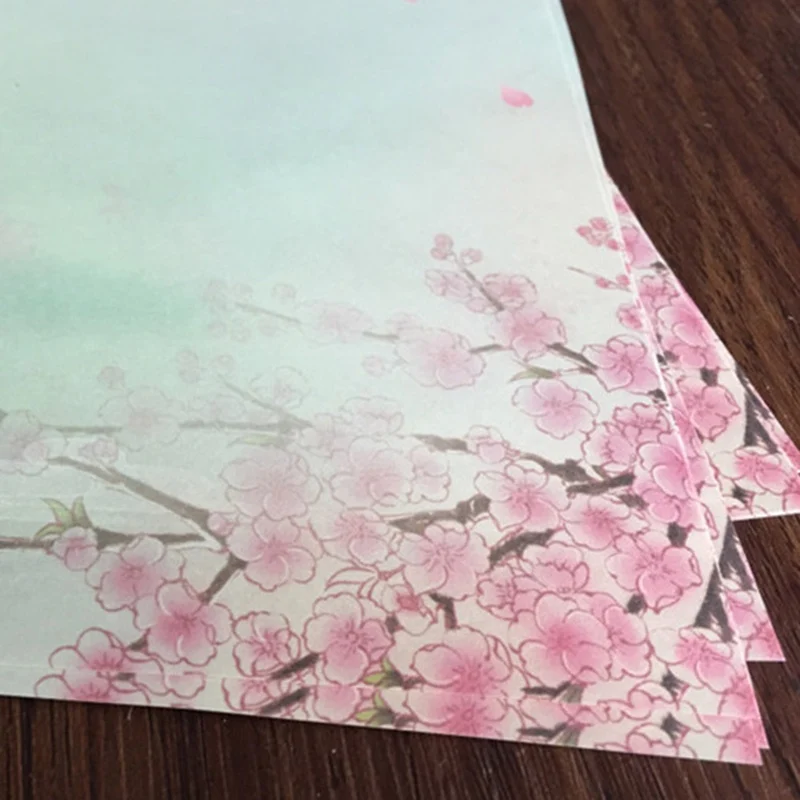 8 шт/партия винтажный Ретро Китайский древний стиль цветок набор буквенных букв канцелярские принадлежности конверт для писем для школы офиса