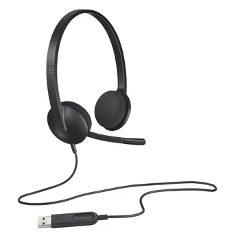 

Logitech H340 USB Computer headset Microphone Stereo Headphones For Windows Mac with USB Jack Designed 1.8m Length