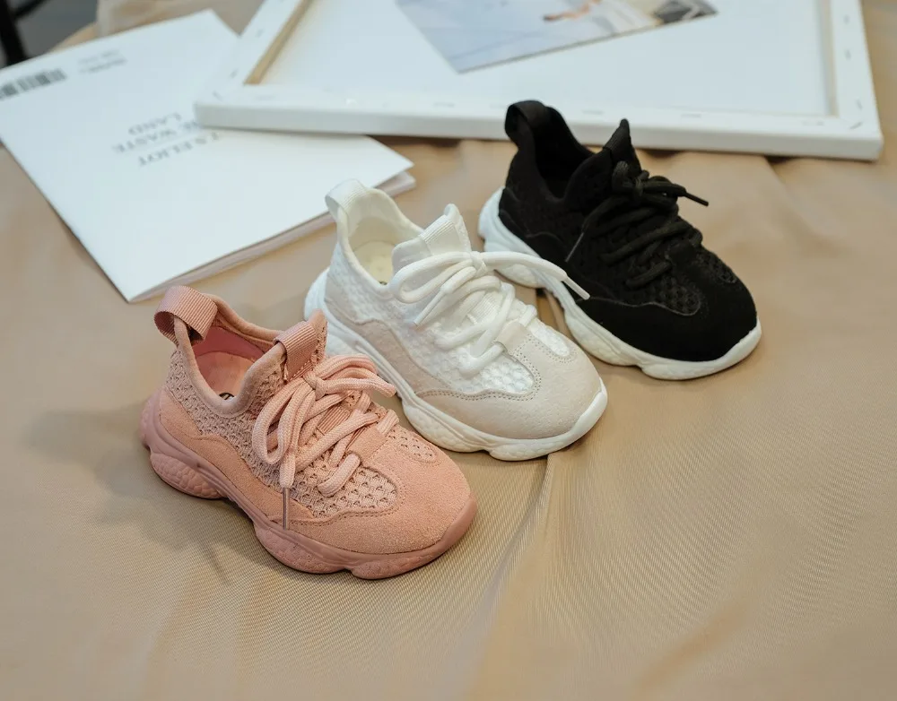 Unisex Kids Children Shoes Boys Girls Toddler Sneakers Sport Mesh Breathable Fashion Casual Kid Shoes Boy Size 21-30 New