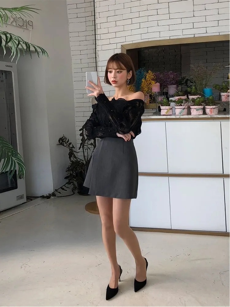 WHITNEY WANG блузки женские модная Уличная Сексуальная Блузка с вырезом лодочкой женские блузы рубашки топы