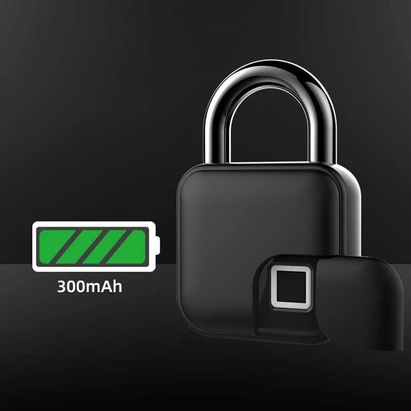

Smart Lock Keyless Fingerprint Lock IP65 Waterproof Anti-Theft Security Padlock Door Luggage Case Lock