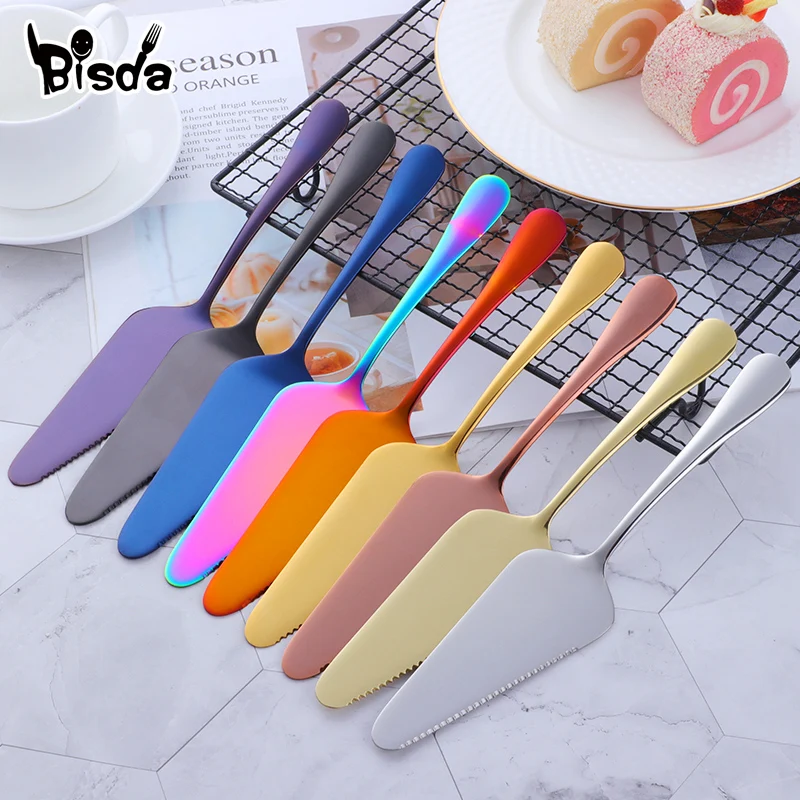 

4Pcs Cake Shovels Pie Pizza Cheese Dinnerware Server Cake Divider Sharp Knife 304 Stainless Steel Cake Shovel Knife Baking Tool