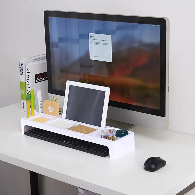 Plastic Office Table Organizer Desk Keyboard Rack Stationery Plastic Office Table Organizer Desk