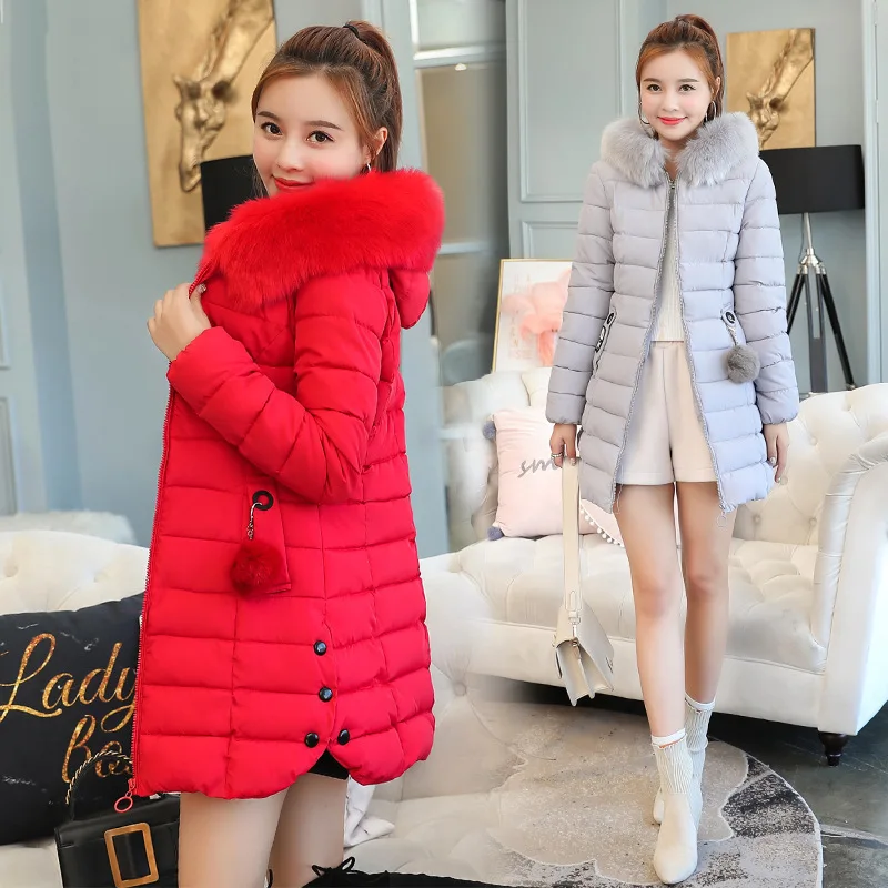 

2019 Autumn And Winter New Style Mid-length Cotton-padded Clothes Women's Korean-style Students down Jacket Cotton-padded Clothe