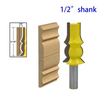 

1pc 1/2" Shank Crown Molding Router Bit Extender Tenon Cutter for Woodworking Tools